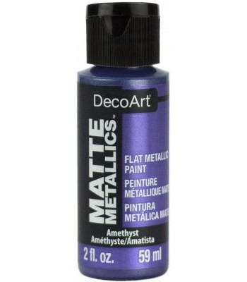 DecoArt Amethyst Matte Metallics Craft Paints. 2oz